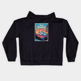 Bear Mountain ski California usa Kids Hoodie